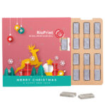 Mini bar advent calendar ECO, cardboard inlay, mini chocolate bars - Slika 2