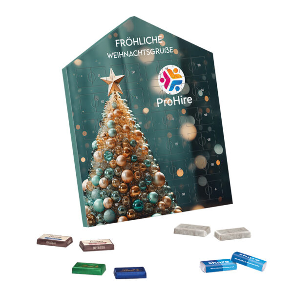Mini bar advent calendar house , mini chocolate bars