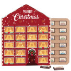 Mini bar advent calendar house ECO, cardboard inlay, Sarotti mini choclate bars - Slika 2