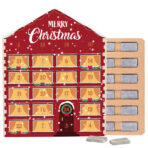 Mini bar advent calendar house ECO, cardboard inlay, mini chocolate bars - Image 2