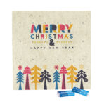 Mini bar advent calendar, grass paper, share mini chocolate bars - Slika 2