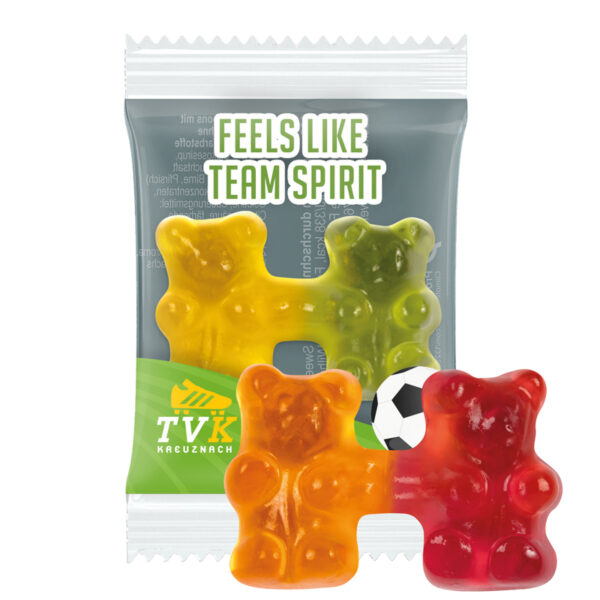 Trolli team jelly bears, recyclable paper white
