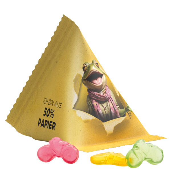 tetraeder_fruchtgummi_fahrrad_folie_papier