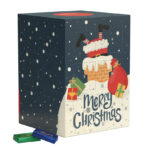 Tower advent calendar, grass paper, Lindt mini chocolate bars - Image 2