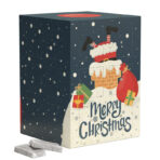 Tower advent calendar, grass paper, Lindt mini chocolate bars