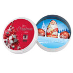 Christmas tin, white, Lindt mixture