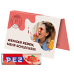 Promotion card, business card format, PEZ candy bar, strawberry - Image 2