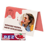 Promotion card, business card format, PEZ candy bar, cherry - Image 2