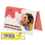 Promotion card, business card format, PEZ candy bar, lemon - Image 2