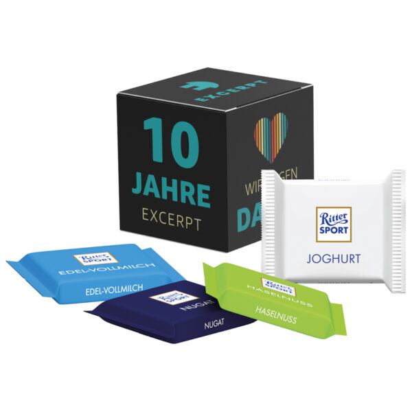 Promotional cube, Ritter SPORT mini hazelnut