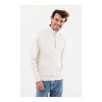IQONIQ Elgon recycled cotton quarter zip sweater - Image 9