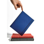 "NOTES SPIRA wire" CRVENI sa skrivenom spiralom A5, dim: 14x21 cm, 192 str., P/20 - Image 2