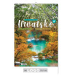 ""NACIONALNI PARKOVI HRVATSKE" 13 list., dim: 33x55 cm, PVC vrećica, P/40, kolor kalendar