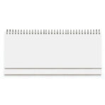 Planer STOLNI BRISTOL BIJELI, spiralni, dim:30x14,5cm, 128 str. P/50