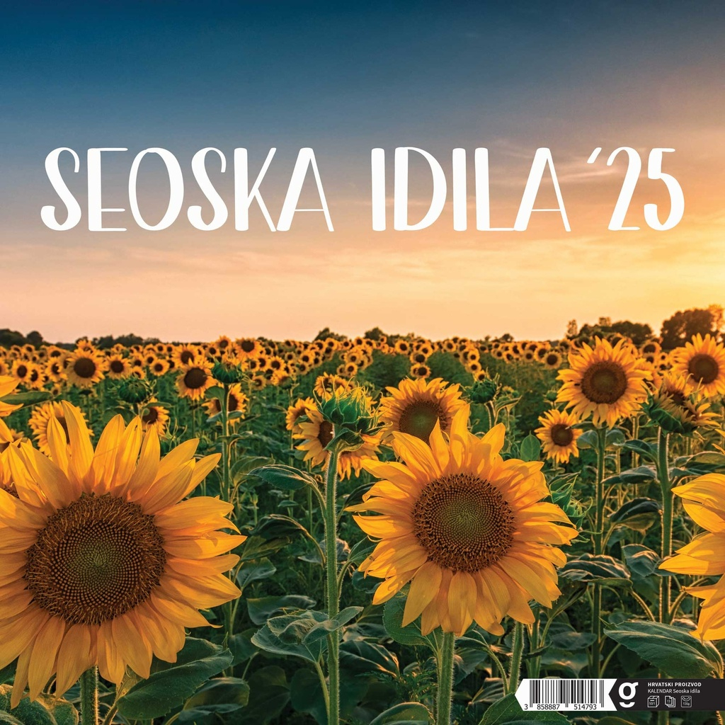 "SEOSKA IDILA" 13 list., dim:  33x40cm, PVC vrećica, P/50, color kalendar