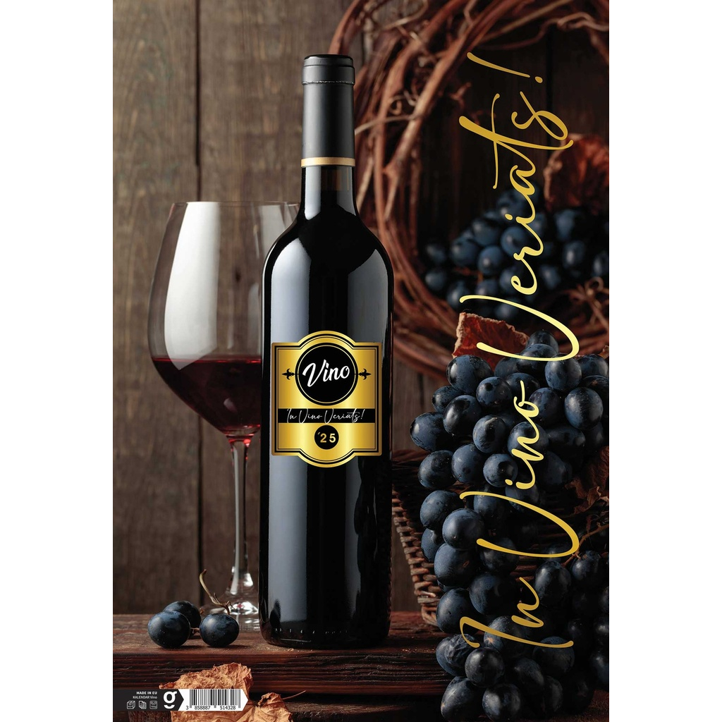 "VINO" 13 list., dim: 33x55 cm, PVC vrećica, P/40, color kalendar