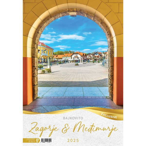 "BAJKOVITO ZAGORJE I MEĐIMURJE" 13 list., dim: 33x55 cm, PVC vrećica, P/40, color kalendar
