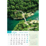 "NACIONALNI PARKOVI HRVATSKE" 13 list., dim: 33x55 cm, PVC vrećica, P/40, color kalendar - Slika 4