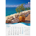 "BISERNA DALMACIJA" 13 list., dim: 33x55 cm, PVC vrećica, P/40, color kalendar - Image 4
