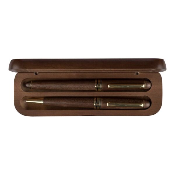 Walnut wooden pen set Adelina