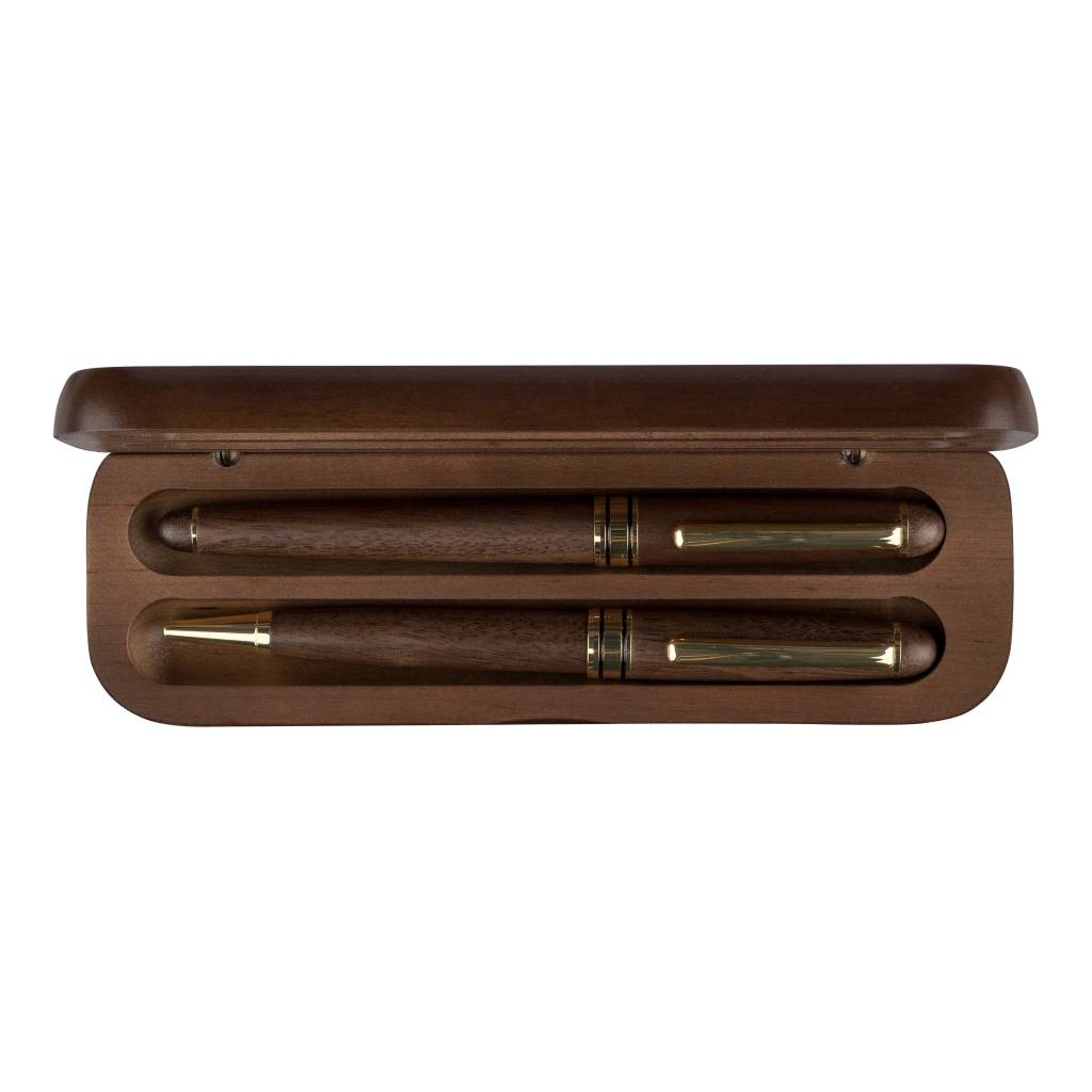 Walnut wooden pen set Adelina