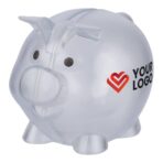 Recycled PS plastic piggy bank Vivi - Image 5