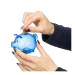 Recycled PS plastic piggy bank Vivi - Image 6
