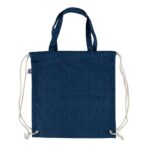 Recycled denim drawstring bag Dex - Slika 2