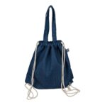 Recycled denim drawstring bag Dex - Slika 4