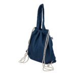 Recycled denim drawstring bag Dex - Slika 6