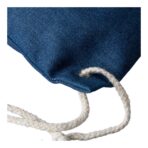 Recycled denim drawstring bag Dex - Slika 9