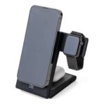 Recycled ABS 3-in-1 magnetic wireless charger Valerio - Image 7