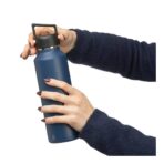 Recycled stainless steel double-walled bottle (600 ml) Mace - Slika 11