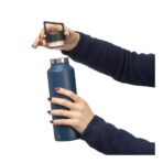 Recycled stainless steel double-walled bottle (600 ml) Mace - Slika 13
