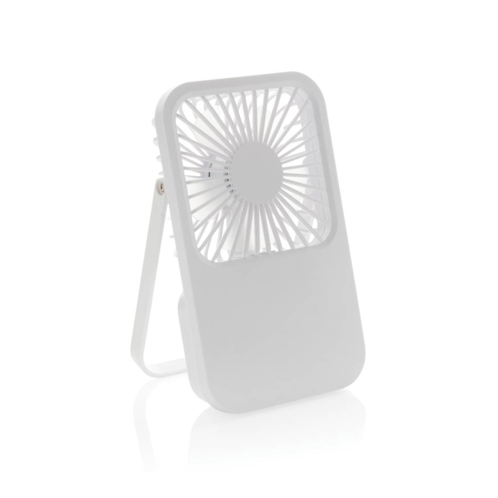 Aervina RCS recycled plastic re-chargeable desk fan