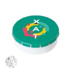 Plastic & tin lid container with sugarfree mints