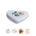 Heart shape tin container with Mints or Sweets