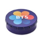 Round tin container with mints or sweets. - Image 9