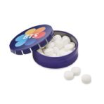 Round tin container with mints or sweets. - Image 2